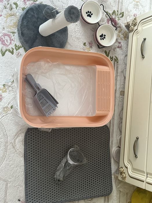 Лоток с набором для кошки