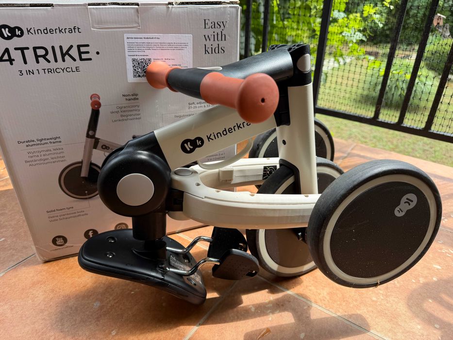 Триколка 3 в 1 KinderКraft - 4trike, Grey