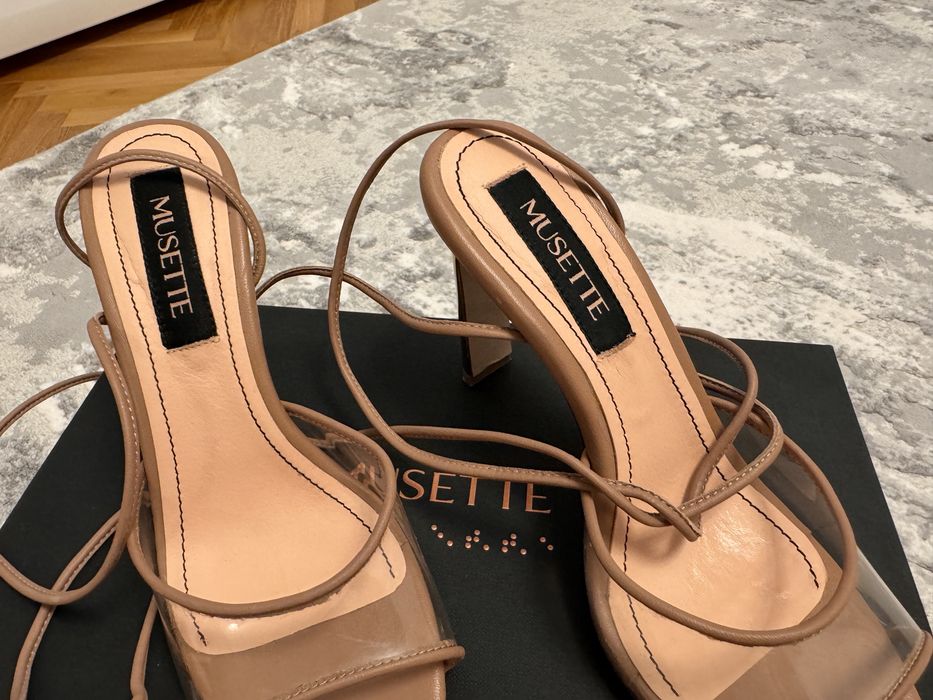 Sandale musette nude