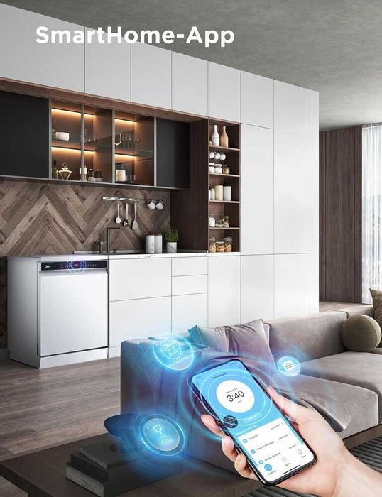 Съдомиялна свободностояща Midea SF 7.60NW14B 60 см