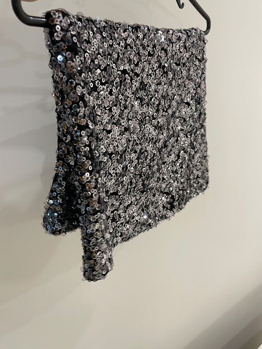 Пайетена къса рокля -костюм !