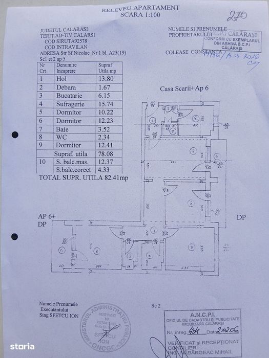 Apartament 4 camere Calarasi zona Parcul Mare
