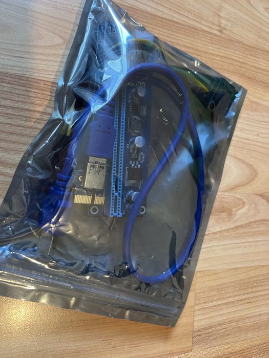 Riser Card PCI-E 1x- 16x cablu USB 3.0