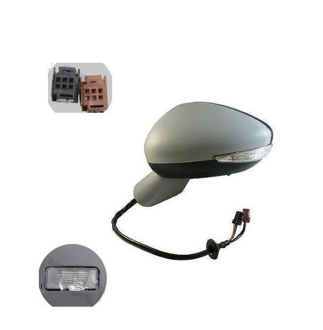 Oglinda exterioara Citroen Ds5, 09.20, partea stanga/dreapta, culoare sticla culoare albastra, sticla convexa, carcasa grunduita, cu incalzire,