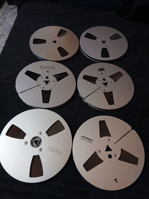 Benzi magnetofon metalice 18cm scotch,revox ,ampex