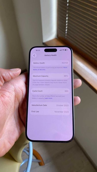 iPhone 15 Pro 128GB – Blue Titanium | 450€ | Варна