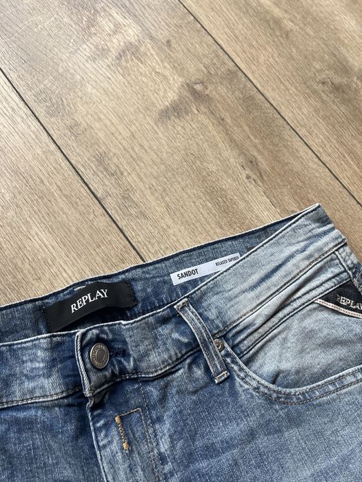 REPLAY  Sandot Relaxed Tapered - Нови дънки размер 34-36/ Оригинал