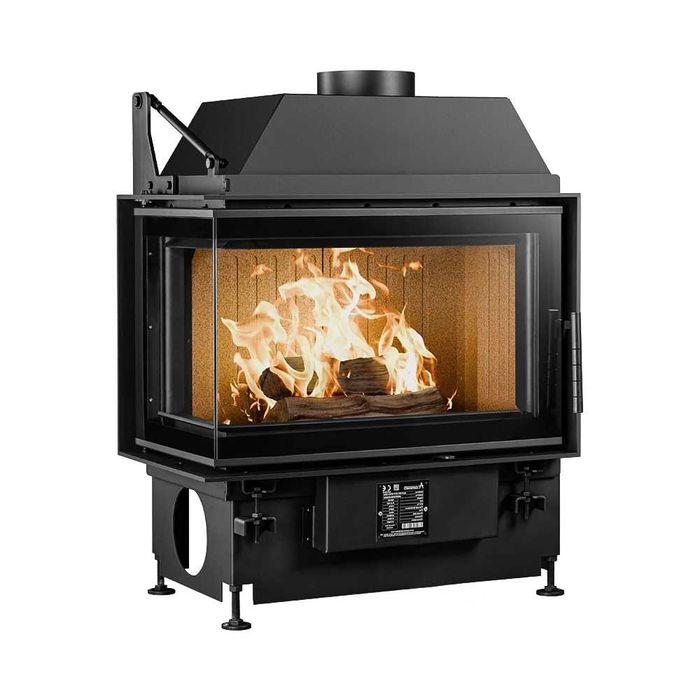 Focar de semineu pe lemne- QUATTRO 80 dreapta/ stanga  NEW Open Side