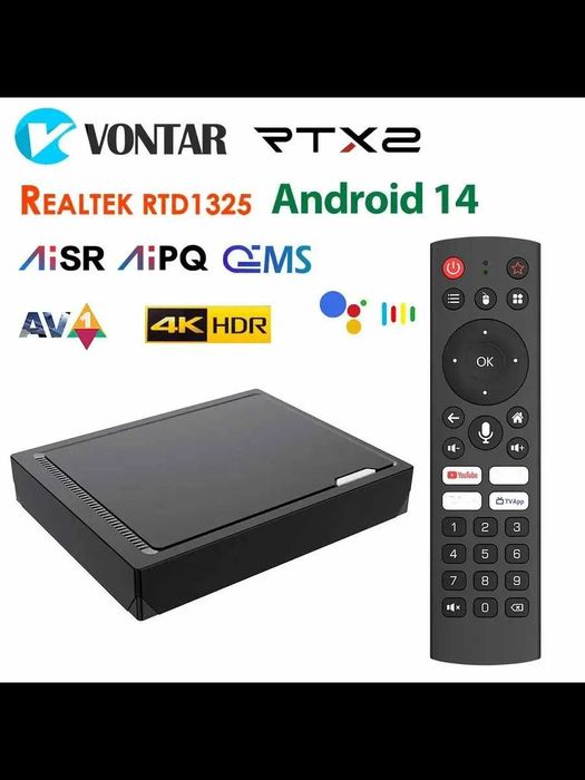 Смарт ТВ приставка RT-X2 4/32 Гб Realtek RTD1325 Android 14