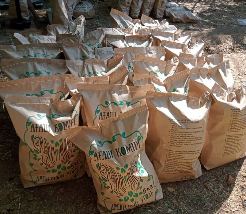 Древесный уголь!  Яблоко,  Карагач