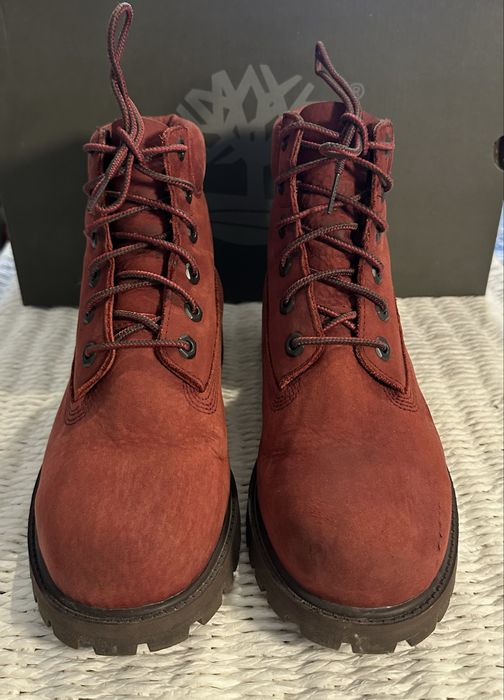 Timberland Premium 6 Inch Waterproof – Dark Red Nubuck