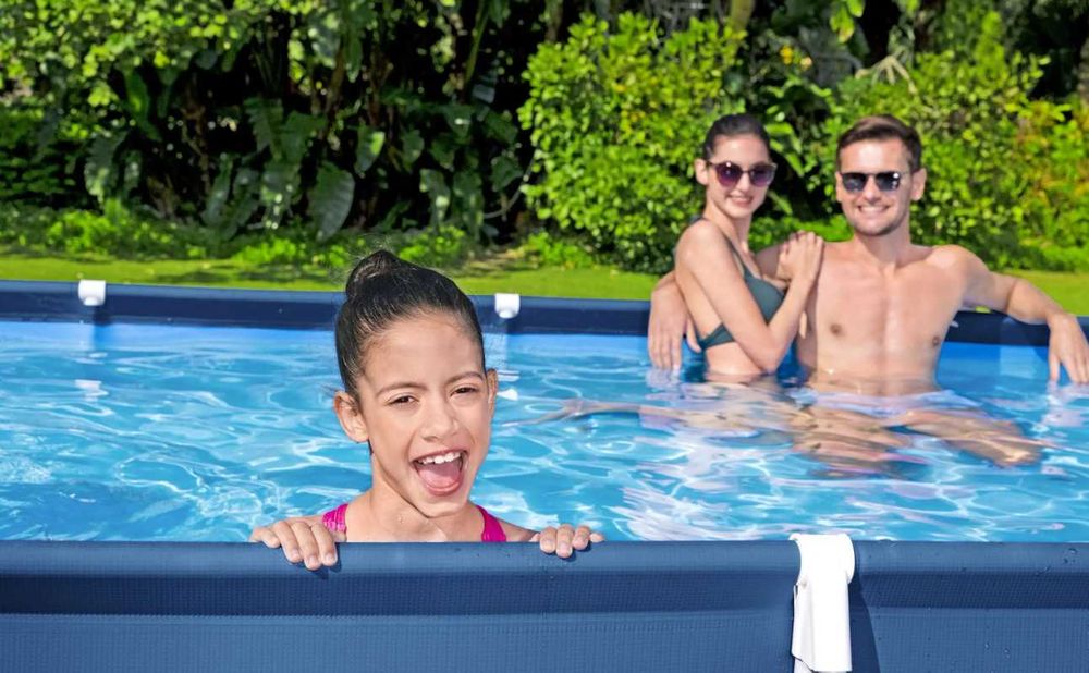 Piscina Bazin Familie Copii Relaxare Cadru Metal Bestway 400 x 211 x 81cm LIVRARE GRATUITA AR