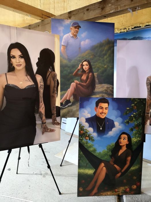 Tablouri personalizate printate pe panza, preturi mici