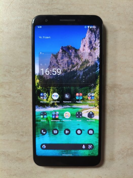Продавам Google Pixel 3a, 64 GB, цвят Just Black.
Телефонът е в отличн