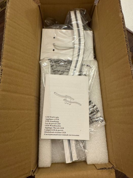 LED стенна лампа 60 см 20W 2250LM – бяла (wall light)