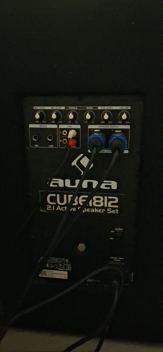 Boxe auna pro cube 2.1  cu subwoofer de 1600w