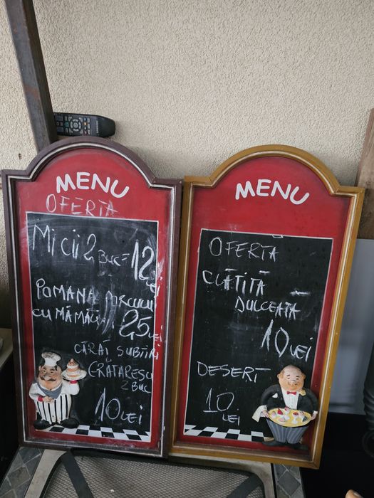 Reclama bucatar de lemn