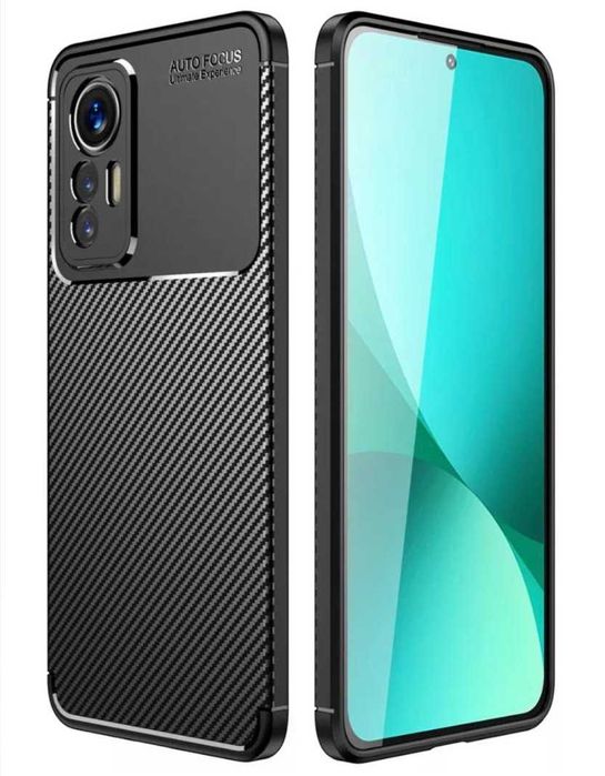Husa Premium antisoc model Carbon pentru Xiaomi 12s , Xiaomi 12 Lite