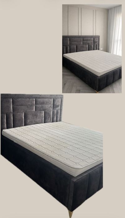 Pat 180/200 .. Pat nou cu somiera pe picioare