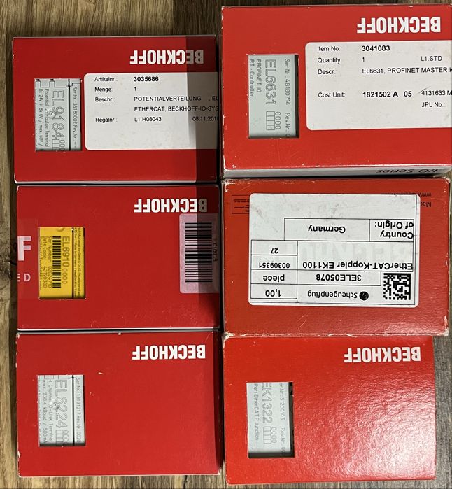 Module EL, EK Beckhoff EtherCAT noi