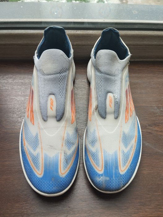 Сороконожки adidas f50 white-blue 42 размер