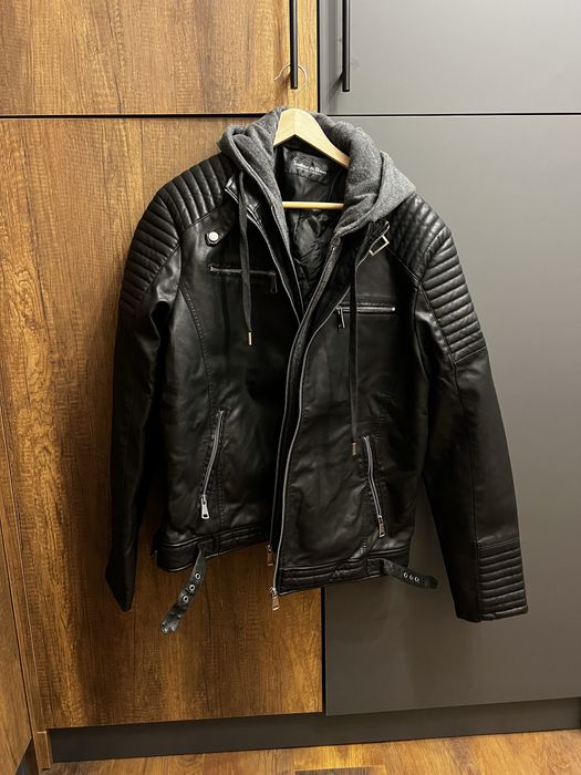 Мъжко кожено зимно Яке