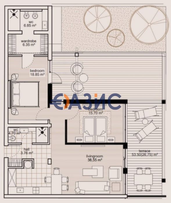 Продава се Тристаен апартамент в Свети Влас - 148 кв.м за 1613 €/кв.м - Снимка #11