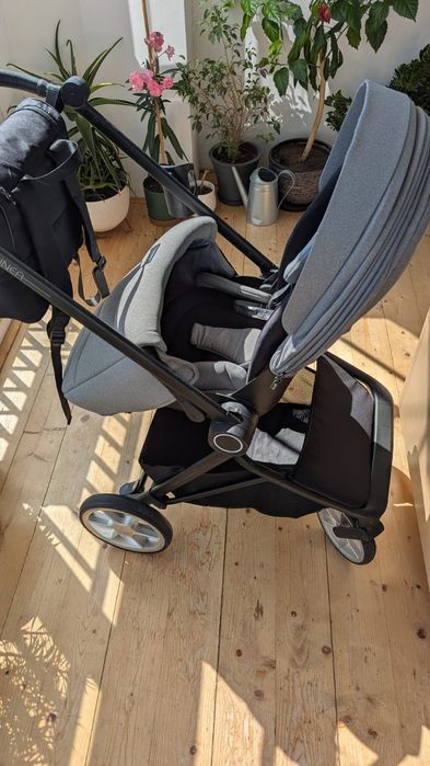 Детска количка Chipolino Линеа 3 в 1, Пепелно сиво