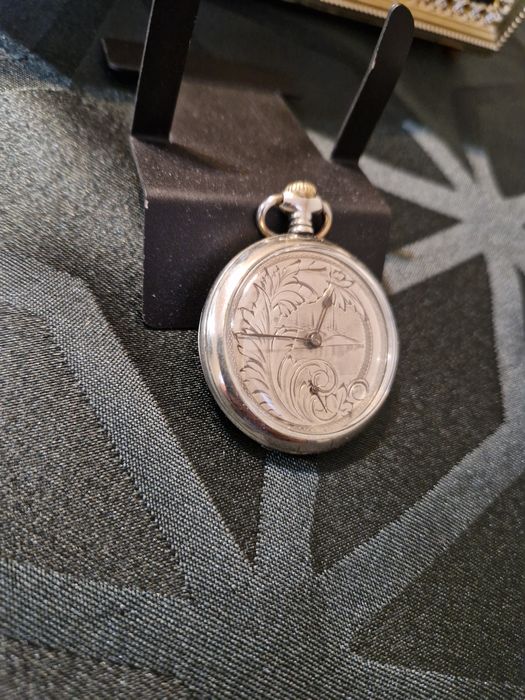 Чудесен антикварен швейцарски джобен часовник Cyma