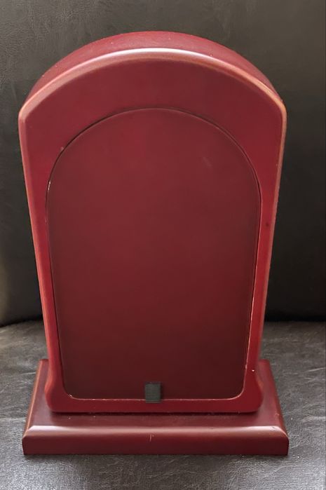 Ceas de cameră din mahon si argint 925