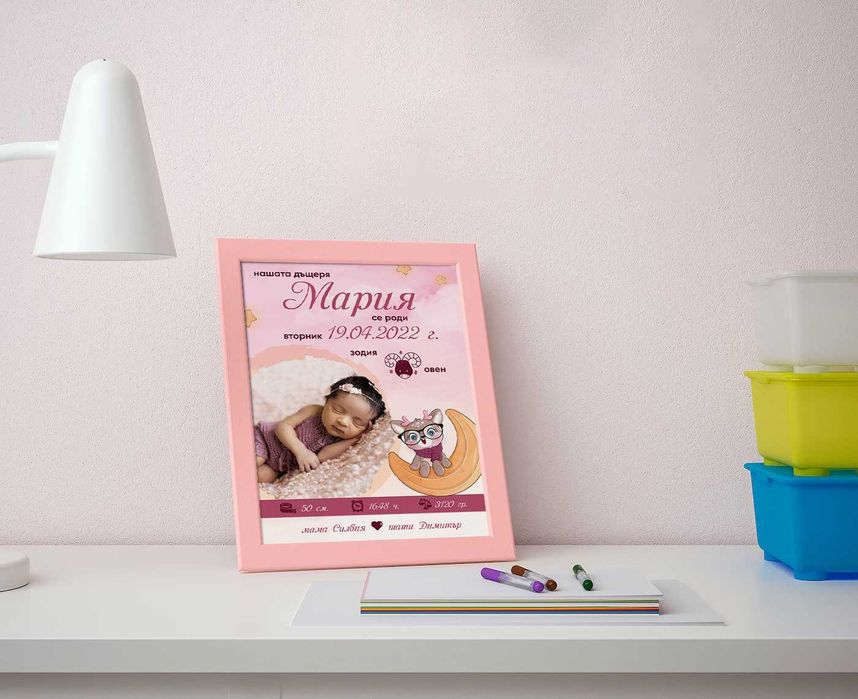 Персонализирани постери за бебета
