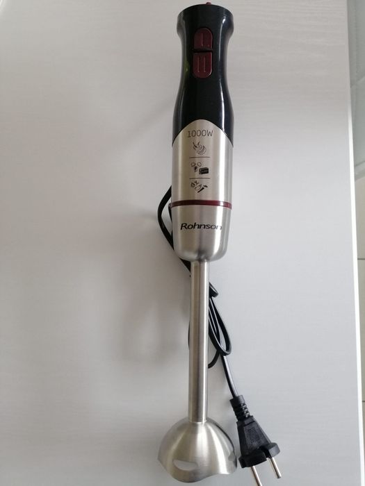 Blender Rohnson - R-5798, 2 viteze, 1000W, negru/oțel inoxidabil