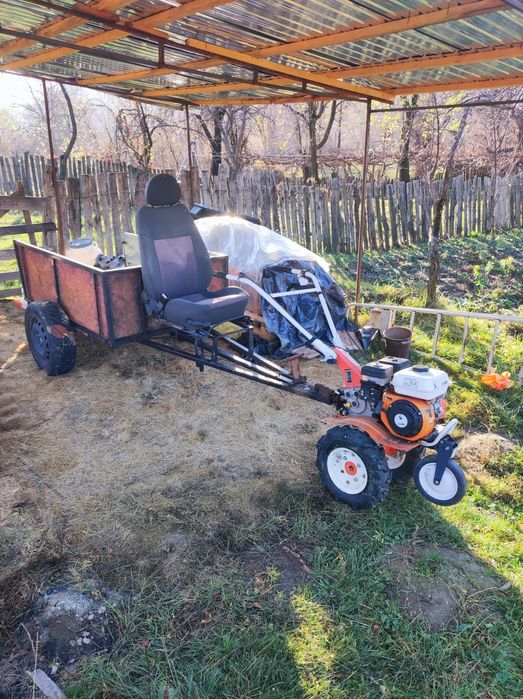 Vând motosapa Ruris cu remorca la pachet