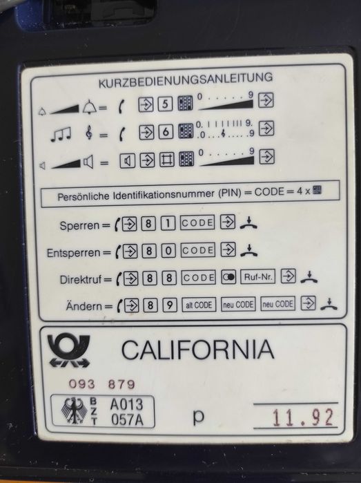 Качествен немски стационарен телефон за възрастни,  почти нов