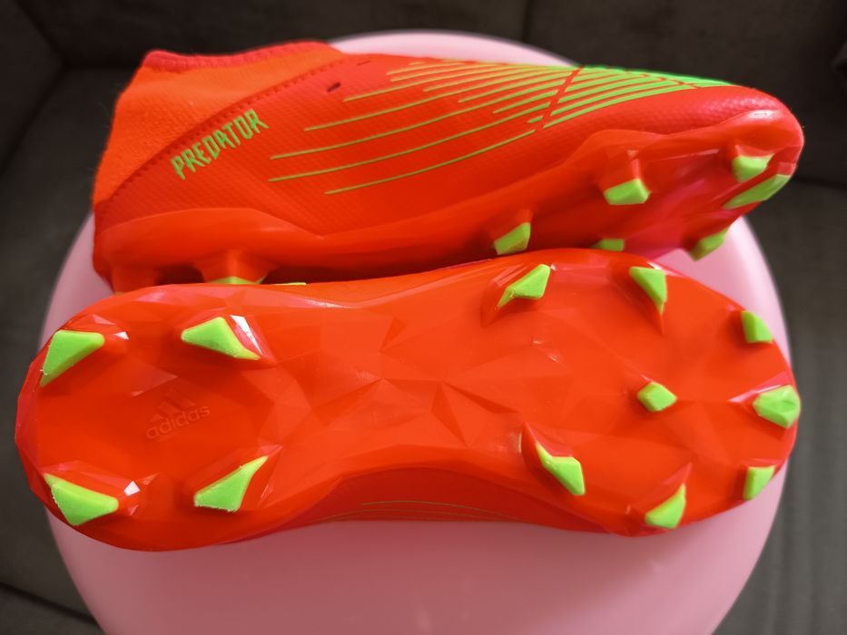 Adidas Predator Edge.3 FG J -  Solar Red