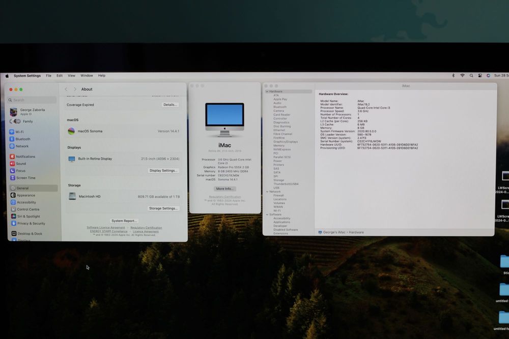 iMac 21.5'' Retina 4K 2019 + DVD + Mouse + Tast