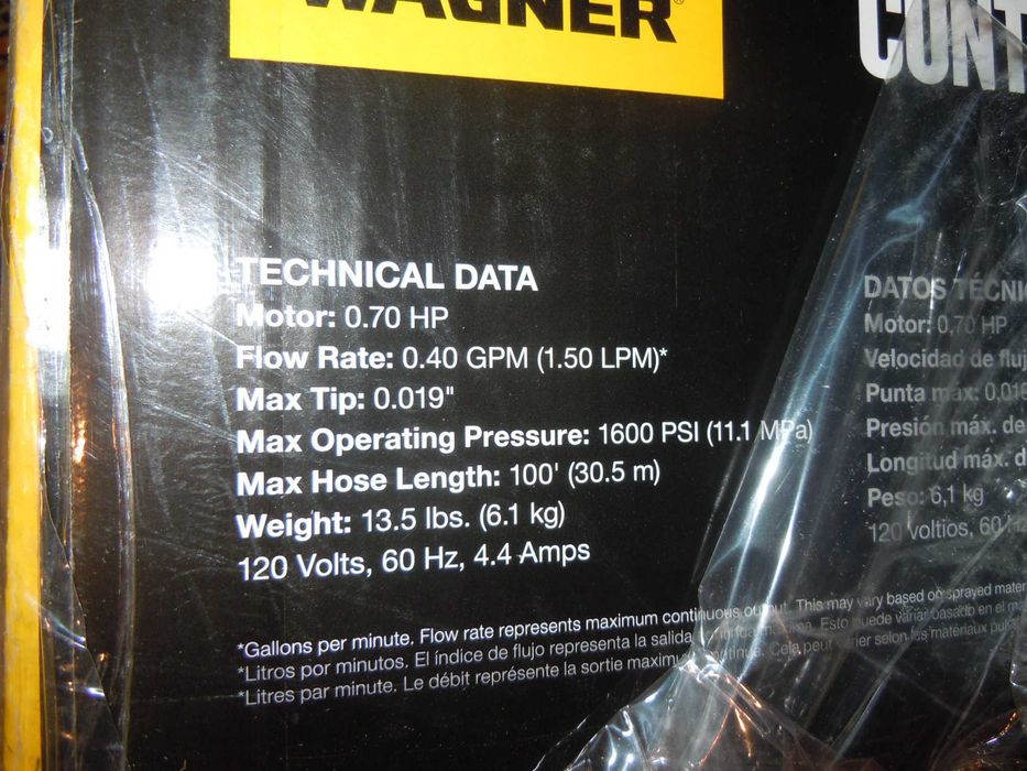 Pompa airless de zugravit vopsit lavabila Wagner Control Pro 190 110V