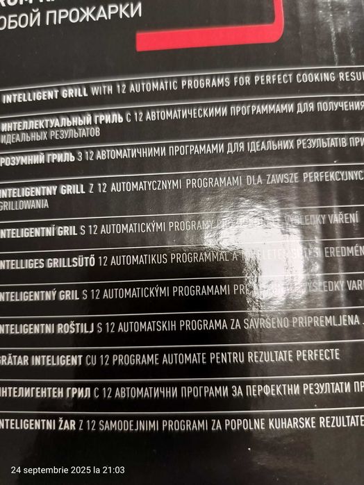 Grătar electric Tefal OptiGrill Elite,12 progr. automate,carte rețete