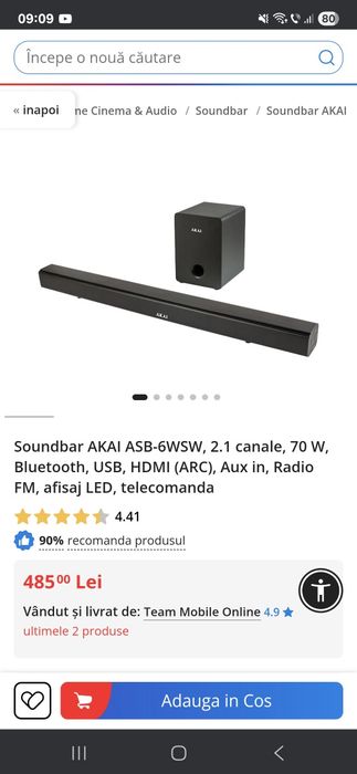 Soundbar AKAI  nou!!