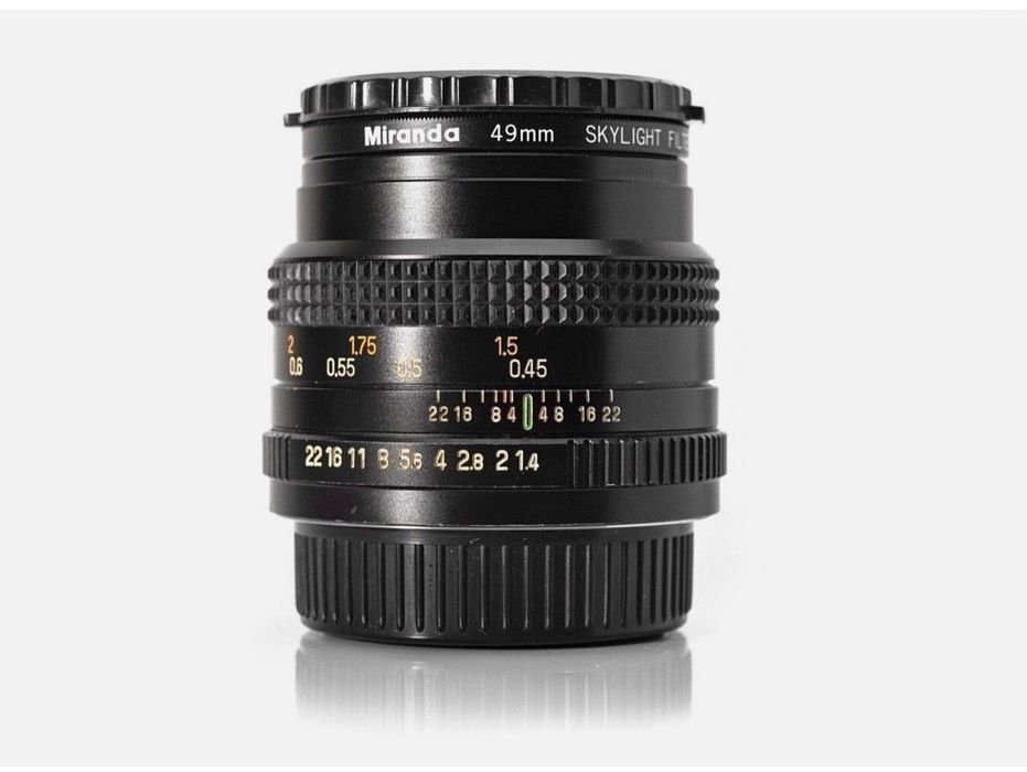 Auto Chinon Multi-Coated 50mm f/1.4 Ръчен Обектив, Резба Pentax K /PK