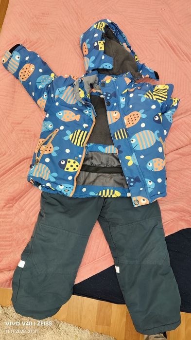 Детский зимний комбинезон на мальчика 5-6 лет