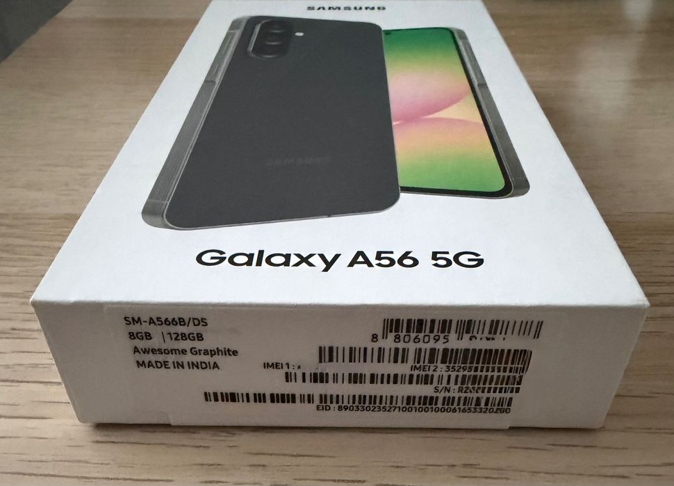 Telefon mobil Samsung Galaxy A56, Dual SIM, 8GB RAM, 128GB, 5G, Awesome Graphite