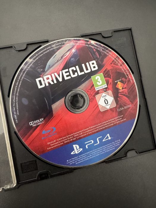 Диск ps4 driveclub