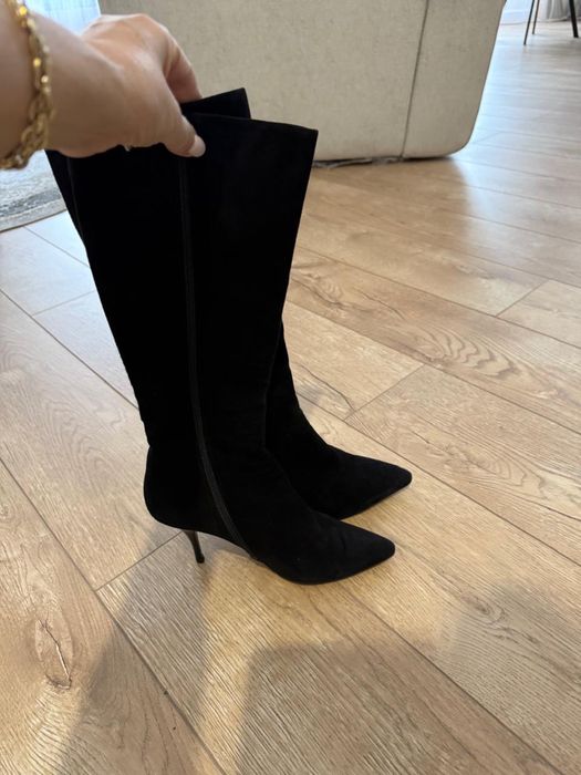 Сапоги осень/весна замша