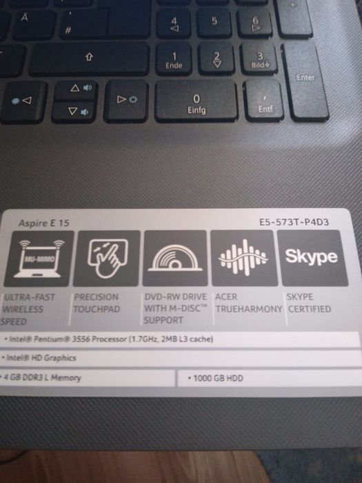 Leptop Acer aspire