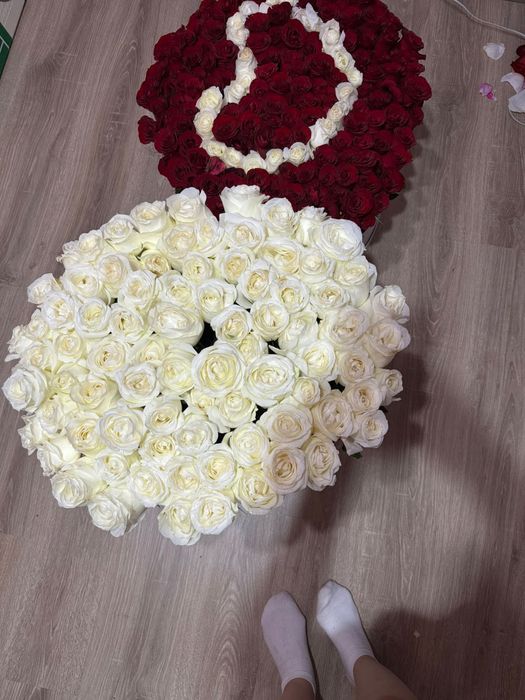 Букет цветов 101шт 201шт