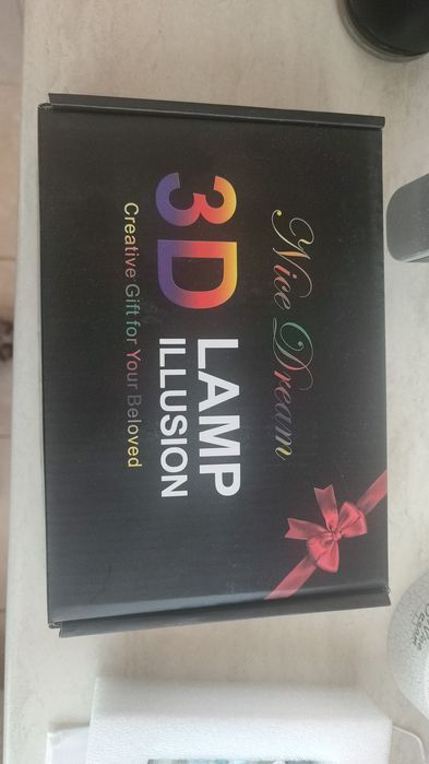 Lampă de noapte 3D Ursuleț de pluș, Iluzie optică, Lamp