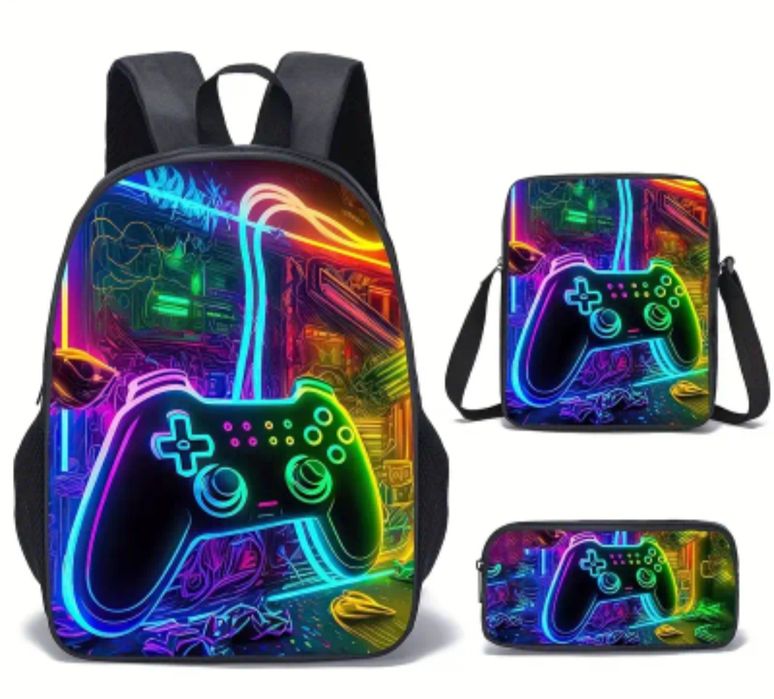 Set ghiozdan școală 3 piese