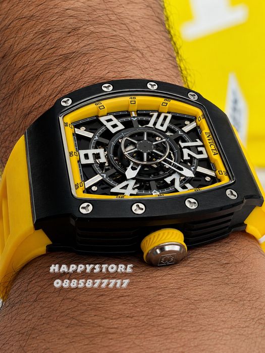 INVICTA Vortex Yellow automatic 43 mm, Инвикта нов мъжки часовник