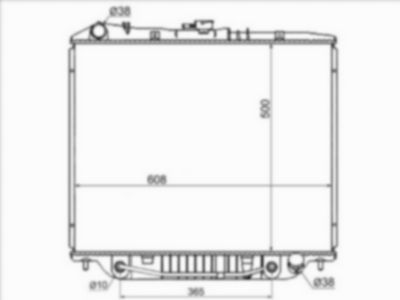 Радиатор  Isuzu Bighorn